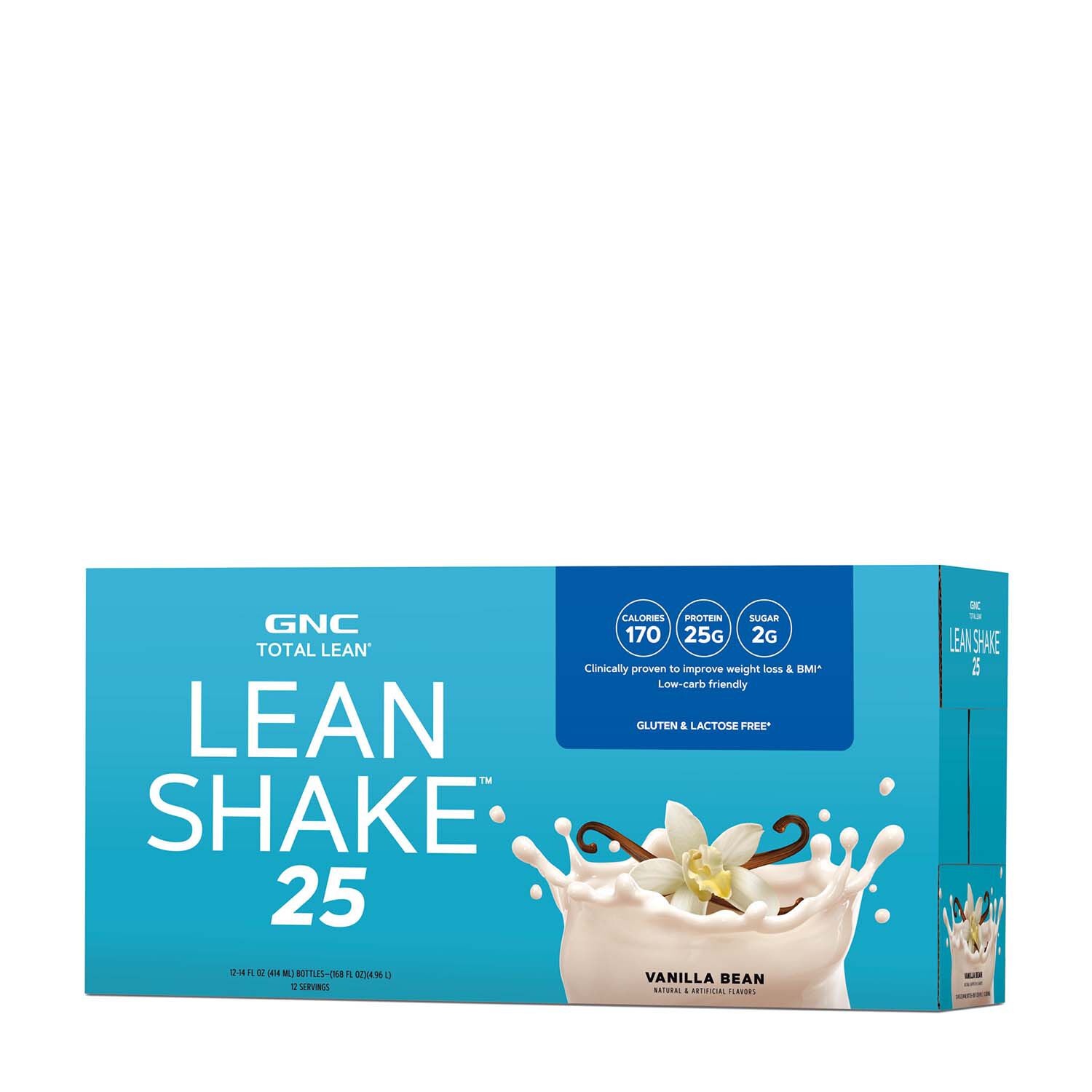 GNC Lean Shake 25-Vanilla Bean: 12 Bottles